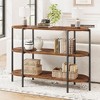Entryway Console Table, 3 Tier Industrial Metal Sofa Table, Behind Couch Table - 4 of 4