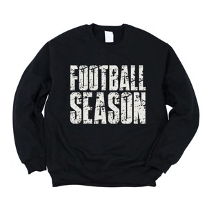 Football Season Block Distressed - Women's Graphic Sweatshirt - 1 of 4