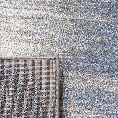 Celestial Charm Round Blue Synthetic 59" Area Rug