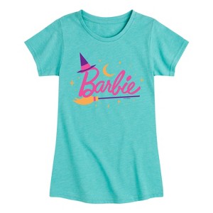 Girls' - Barbie - Barbie Witch Logo Fitted Short Sleeve Graphic T-Shirt - 1 of 4