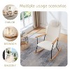 CAVINAS Accent Chair Rocking Chair with Adjustable Headrest Pillow Upholstered Glider Rocker Comfy Chair for Living Room, Bedroom - 4 of 4