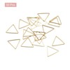 Unique Bargains Triangle Hollow Open Bezel Linking Ring for Jewelry Making 50 Pcs - 3 of 4