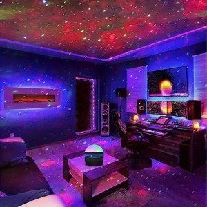 Aurora Starry Sky Projector, Blending Dreamy Aurora w/Glittering Stars, 360¡ã Rotating Projection -Immersive Romantic Atmosphere Creator for Bedrooms - 1 of 4
