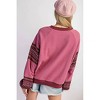 Women's Ethnic Trim Sweater - Easel - 2 of 3
