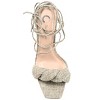 Journee Collection Womens Edelie Tru Comfort Foam Open Toe High Stiletto Pumps Taupe 6.5 - 4 of 4