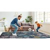 HomeStock Outdoor Washable Miramar Navy & Gold 7' X 9', Machine Woven with Printed Designs, Coastal - 3 of 4