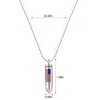 Alilang Patriotic American Flag Pendant Necklace with Red, White, and Blue Crystal Rhinestones - 4 of 4