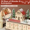 Aghana Digitals Wooden-Effect Christmas Advent Calendar with 24 Drawers, 15 LED Lights, Cordless - 4 of 4