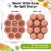 Prep Silicone Baby Food Freezer Tray with Clip-on Lid, 2oz x 10 Silicone Freezer Molds, BPA-Free Baby Food Storage - 2 of 4