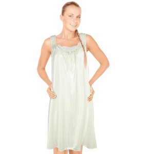 JEFFRICO Womens Sleeveless Nightgowns Sleepwear Soft Pajama Dress Nightshirts - 1 of 4