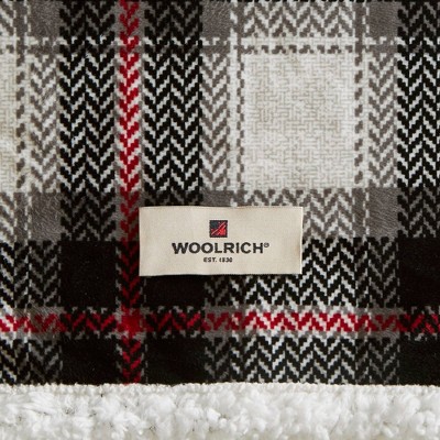 60"x70" Black and White Faux Mink to Berber Heated Throw Blanket