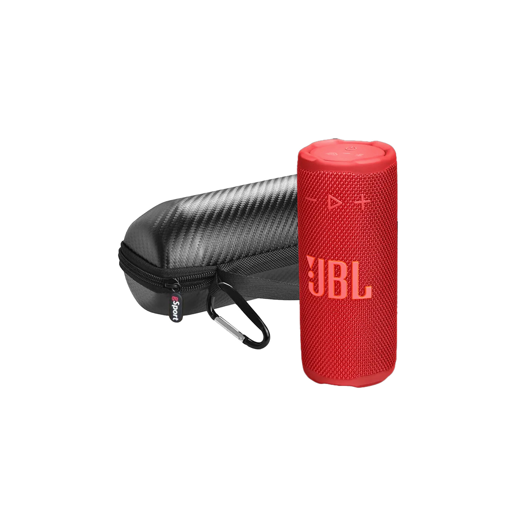 JBL Grip Compact Portable Bluetooth Speaker Bundle with gSport Case (Red)