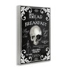 Stupell Industries Dead & Breakfast Spooky Skull Framed Giclee Art, Gray, 12" x 18" - 2 of 4