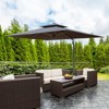 TiramisuBest 9ft Aluminum Cantilever Tilt Patio Umbrella with Center Pole - Lake Blue (Not Base) - 2 of 4
