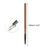 Unique Bargains Nail Painting Brushes for Polish Painting Home DIY Clear Brown 1 Pc - 4 of 4