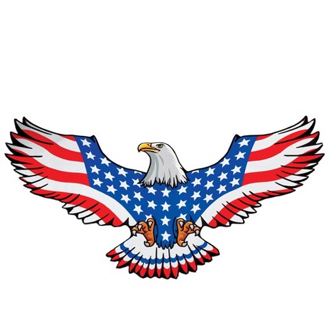 Collections Etc Patriotic Eagle-shaped Indoor/outdoor Skid-resistant ...