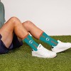 NFL Miami Dolphins Rise Up Crew Socks: Logo Pattern, Cushioned Heel & Toe - 3 of 3