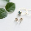 Tusk Droplet Stud Earrings in Gold, Rose Gold, Silver - Honeycat - 4 of 4