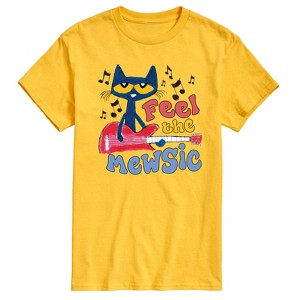 Men's - Pete the Cat - Feel The Mewsic Short Sleeve Graphic T-Shirt - 1 of 4
