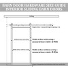 Dolonm MDF White K-Shaped Barn Door with Hardware (Includes Round Tube Handrail and Swing Stop) - 4 of 4