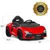Best Choice Products Kids 12V Ride-On Car Officially Licensed Lamborghini Revuelto w/ Remote, LED Lights - 2 of 4