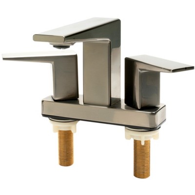 ALFI  AB1020-BN Brushed Nickel Two-Handle 4FeetFeet Centerset Bathroom Faucet