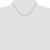 Black Bow Jewelry 1.35mm Sterling Silver Solid D/C Octagonal Box Chain Necklace - 3 of 4