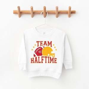 The Juniper Shop Team Halftime Distressed - Red Toddler Graphic Sweatshirt - 1 of 3