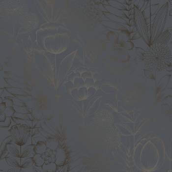 Bamboo Texture Silver Plain Paste The Wall Wallpaper : Target