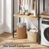 5-Tier Wood Over, The-Washer Dryer Storage Shelf 28" A+B, Adjustable Height Laundry Organizer with Double-Layer Wood Shelves, for Home - 4 of 4