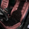 Zone Tech Wood Beaded Seat Cushion - Black Premium Quality Car Massaging Double Strung Wood Beaded Seat Cushion for Stress Free All Day! - 2 of 4