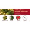 Yaheetech 30in Artificial Christmas Wreath Holiday Accent Decoration with 110 LED Lights & 300 PVC Tips, Green - 4 of 4