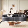 106.3'' Chenille Oversized Curved Modular Bone-Free Cloud Sectional Sofa with 6 Pillows, Deep Seat and No Assembly Required - 3 of 4