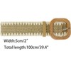 INSPIRE CHIC Women's Straw Belts Stretch Boho Wooden Style Buckle Waist Belt - 3 of 4