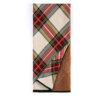 Shiraleah Boone Red and Green Plaid Throw