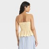 Women's Peplum Tube Top - Universal Thread™ - 2 of 3