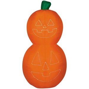 Lightshow Airblown-Micro Lights-JOL Pumpkin Stack-OPP (White) - 1 of 2