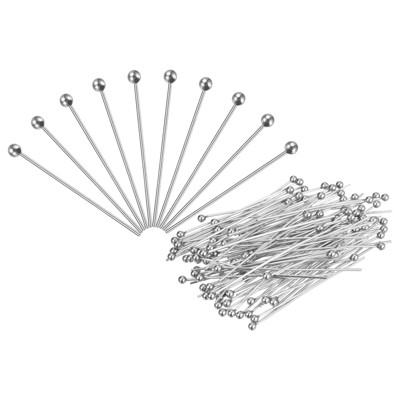 Unique Bargains Brass DIY Craft Jewelry Making Round Ball Head Pins 200 Pcs