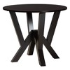 Baxton Studio Kai Modern Sand Fabric and Dark Brown Finished Wood 5-Piece Dining Set - 4 of 4