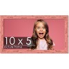 PosterPalooza | Panoramic Shabby Chic Pink Picture Frame - UV Acrylic, Foam Board Backing, Hanging Hardware - 2 of 4
