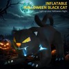 Hrinhom Inflatable Halloween Black Cat, Blow Up Outdoor LED Yard Display - 2 of 4