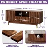 ATJafurn Wood TV Stand with Drawer and  Cabinet, Entertainment Center with Open Shelf , TV Console for Living Room Bedroom and Small Apartment, Walnut - 4 of 4