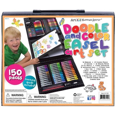 150pc Doodle and Color Easel Art Set - Art 101