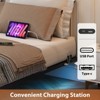Floating Bed Frame, King Size Bed Frame with Led Lights, Charging Station, Metal Platform Bed Frame King, No Noise, No Box Spring Needed - 3 of 4