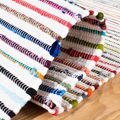 Montauk Ivory Multicolor Handwoven Cotton Area Rug