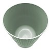 LunaLulinlk 1.64 Gallon Plastic Ribbed Wastebasket, Green - 4 of 4