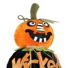 Northlight 38" Prelit Standing Spooky Wicked Jack-o-Lantern Pumpkin Halloween Decoration - Orange/Black - 2 of 3