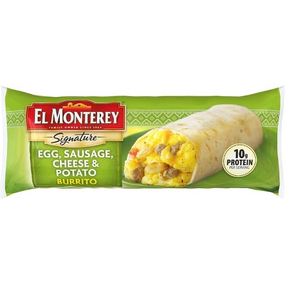 El Monterey Egg Sausage Cheese and Potato Frozen Breakfast Burrito - 4.5oz