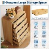 Drawer Dresser, Modern Closet Dressers Chest of Drawers, Wood Storage Dresser Chest of Drawers Clothes Organizer - 3 of 4