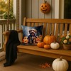 Tramull Halloween Throw Pillow, 14x14 Inch Machine Washable Indoor Outdoor Decorative Pet Theme Pillow - 2 of 4